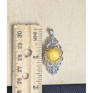 Butterscotch Amber & Citrine Pendant